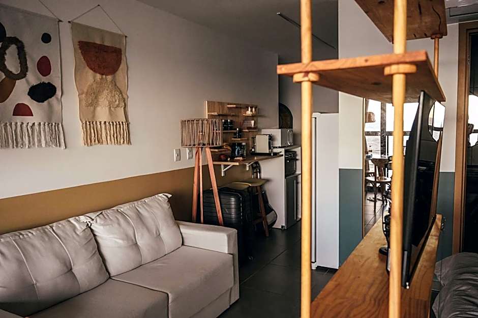 Loft beira-mar com frente e vista para o mar