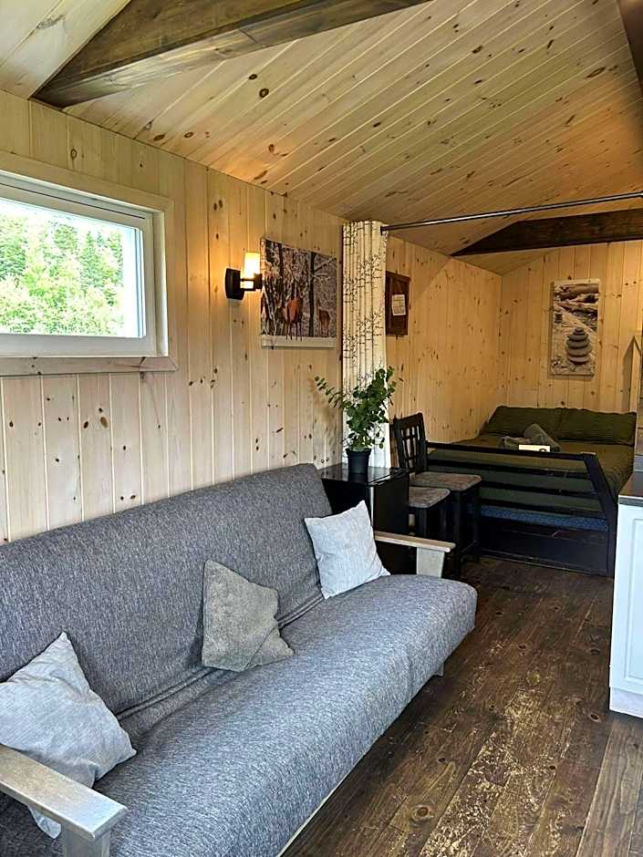 Chalet le Coyote Lac, Micro Ferme, Sentier Du Domaine, Vue Sur Les Monts, Idéal 2 4 Personnes