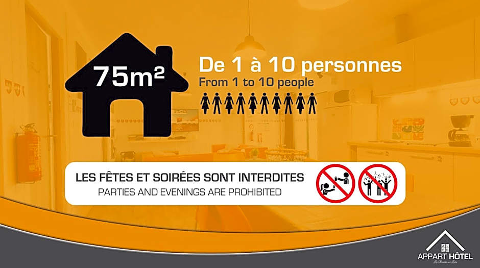 Appart'hôtel Les Prés Blondeau - 1 à 10 personnes - 3 chambres - Terrasse - Parking privé - Wifi