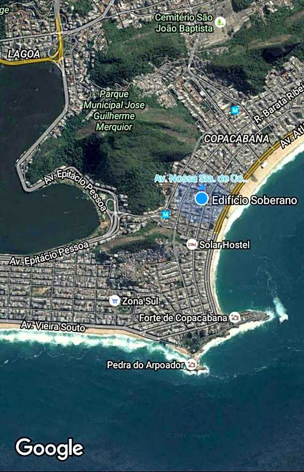 Copacabana 3 quartos ar cond a 2 qds da praia