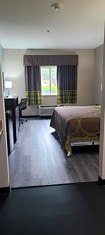1 king bed, mobility accessible studio suite, bath tub w/ grab bars, non-smoking