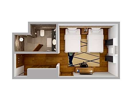 Standard Twin Room with Garden View