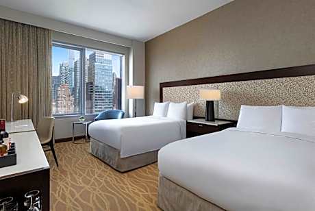 Premium Double Room with Two Double Beds and Midtown View