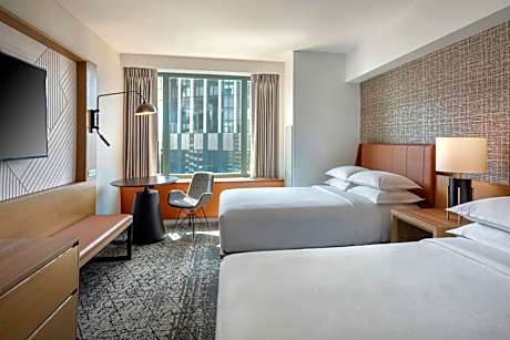 Traditional Double Room with Two Double Beds and Adapted Tub - Mobility and Hearing Accessible