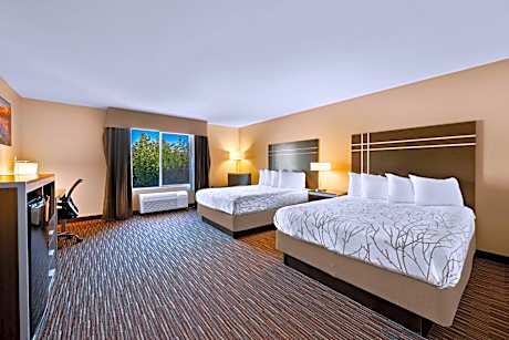 Queen Room with Two Queen Beds and Partial View - Non-Smoking