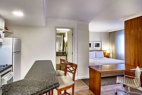 One-Bedroom Apartment with Balcony and City View