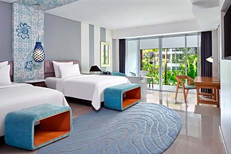 Deluxe Room Twin Bed Lagoon View, Free Resort Activities, Kids Club Access & 2 Minutes Walk To Jimbaran Beach