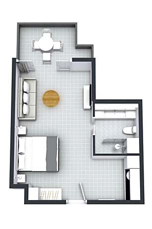 Studio with Sea View