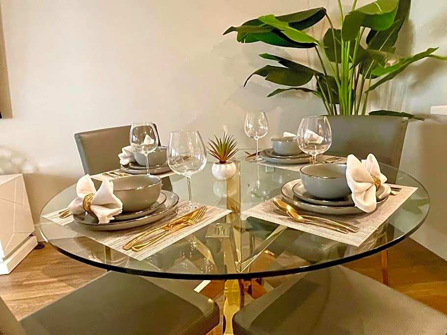 Lux One Bedroom Condo with Garden View