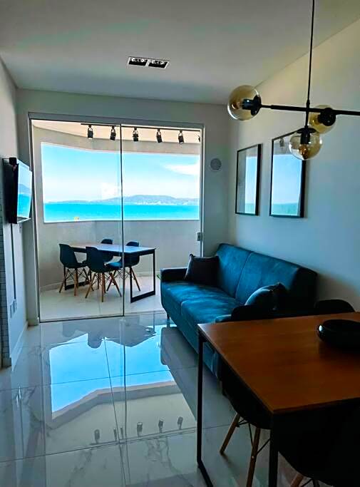 Apartamento em itapema com maravilhosa vista mar
