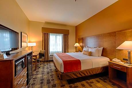 1 King Bed, Non-Smoking, Pillowtop Bed, Microwave And Refrigerator, Sofabed, High Speed Internet Acc