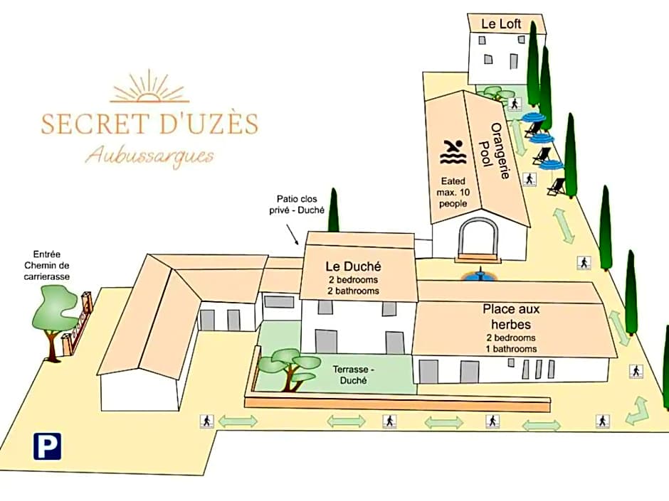 Secret d'Uzès - Place aux Herbes - Piscine chauffée et Jacuzzi
