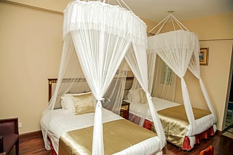 2 Single Beds Non-Smoking Flat Screen Television Courtyard View Safe Slippers Turn Down Servic