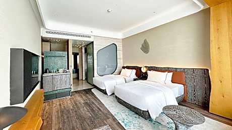 Executive, Executive lounge access, Guest room, 2 Double, Ocean view, High floor