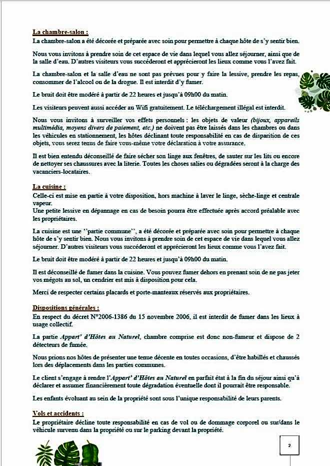 Appart d'hôtes au naturel