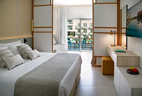 Family Room Pool View with Sliding Door