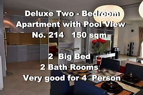 Deluxe Two-Bedroom Apartment with Pool View - 214