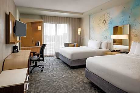 Queen Room with Two Queen Beds and City View