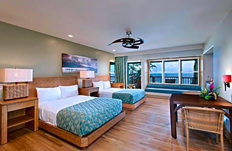 Oceanfront Bungalow with Two Queen Beds