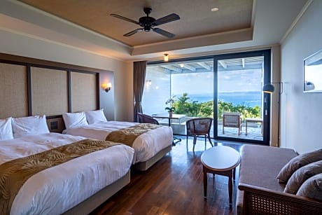 Luxury Room with Open-Air Bath and Ocean View